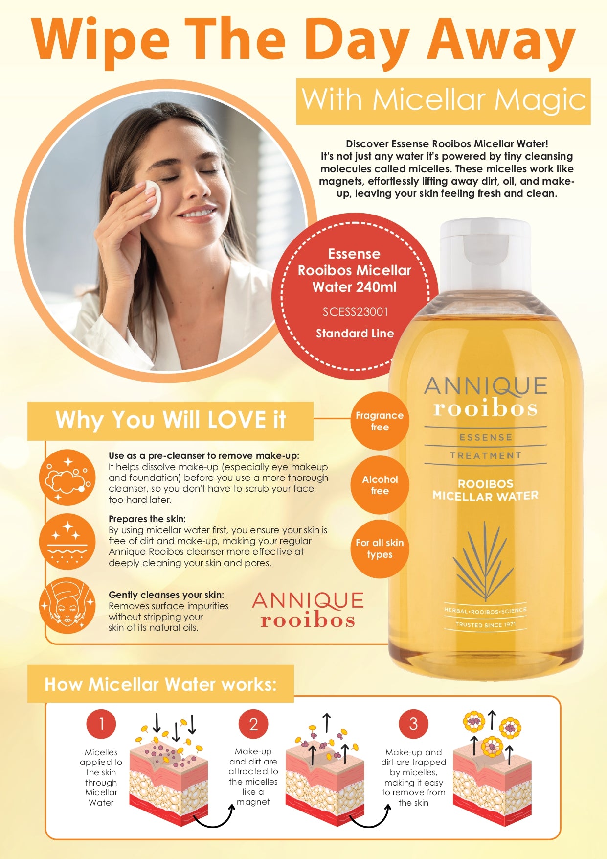 Annique Essense Rooibos Micellar Water 240ml