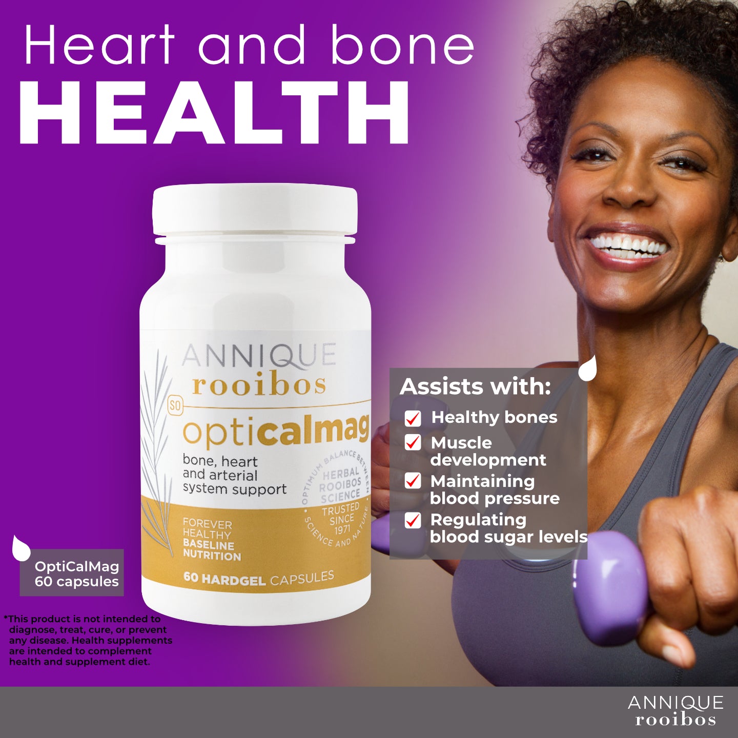 Annique Forever Healthy OptiCalMag 60 Capsules