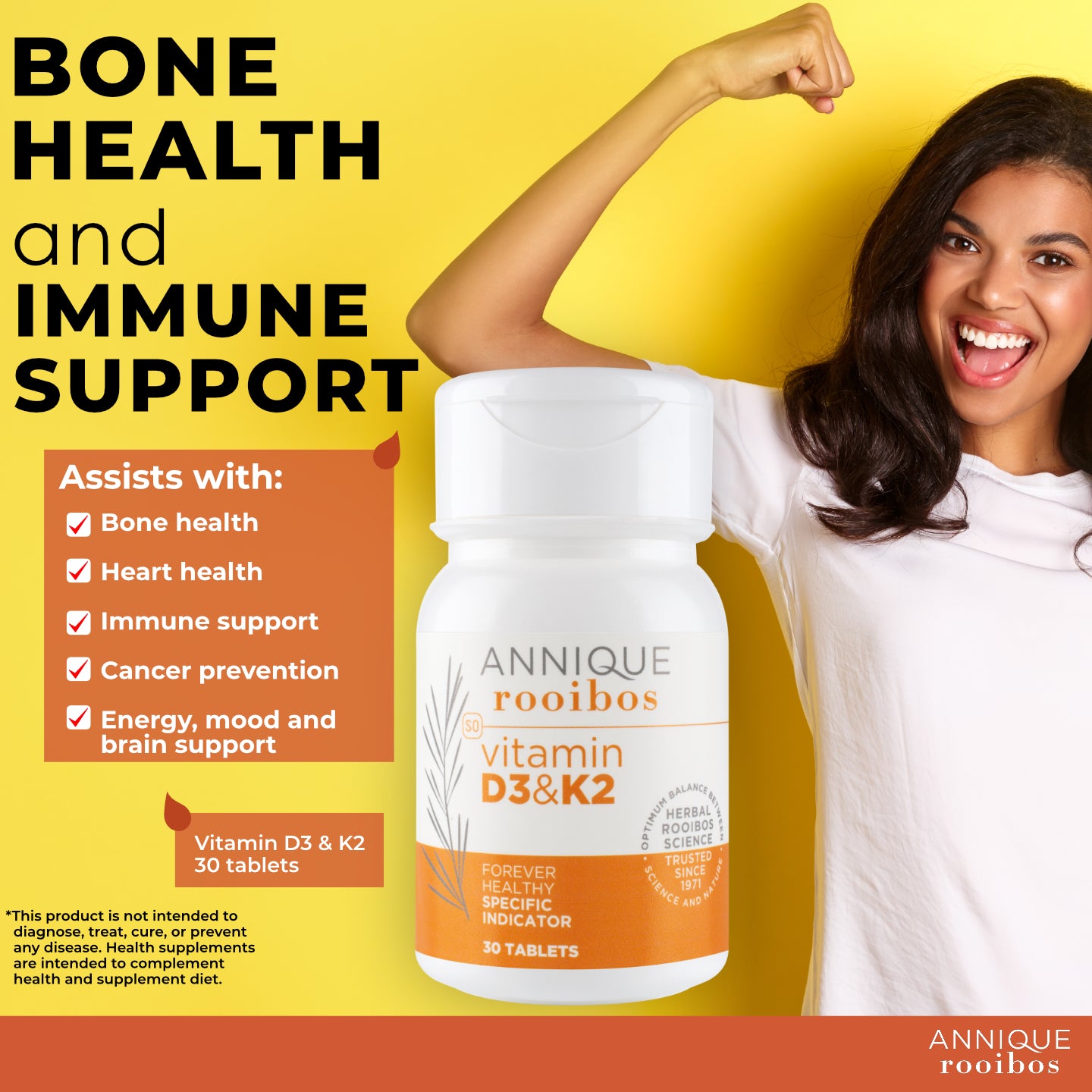 Annique Forever Healthy Vitamin D3 & K2 30 Tablets
