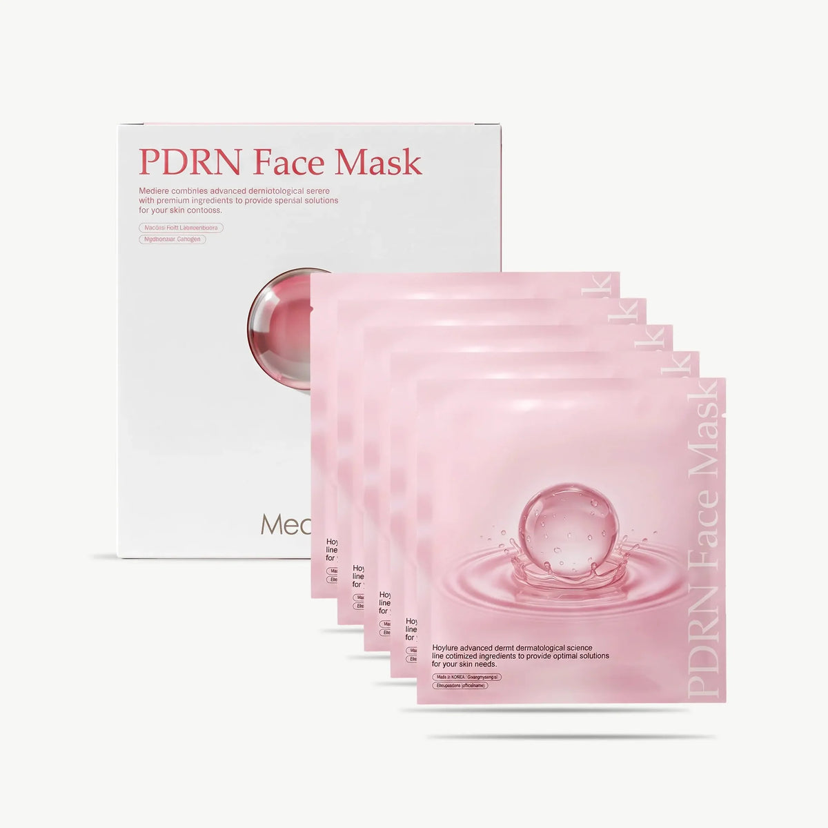 Mediere PDRN Face Mask 5 Pack - PDRN Cellular Renewal Hydrogel Mask